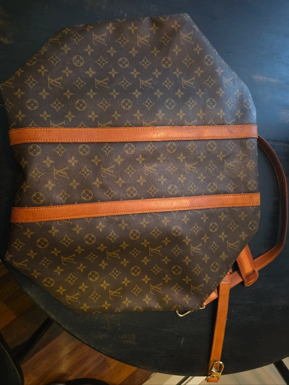Louis Vuitton Keepall Bandoulière 55 Monogram Canvas Vintage Travel Duffel Bag